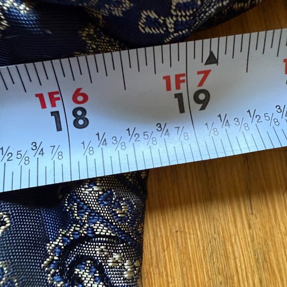 Y2K Scott McClintock Size 8 Black & Gold Paisley Faux Fur Collar Blazer Jacket - Picture 12 of 15